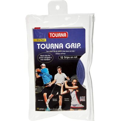 Tourna Grip Unisex – Cinta de agarre de tenis azul 10 unidades Tourna Grip Unisex – Cinta de agarre de tenis azul 10 unidades