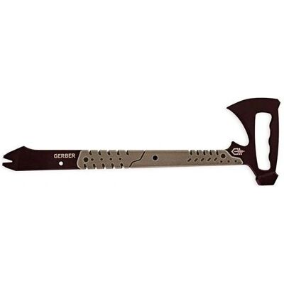 Machado tático Gerber Downrange - Marrom e preto - Equipamento militar Machado tático Gerber Downrange - Marrom e preto - Equipamento militar
