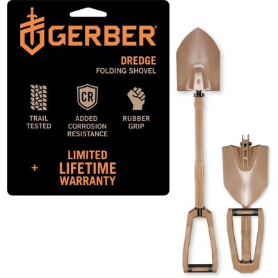 Gerber Dredge - Składana łopata - Narzędzie do kempingu i odzysku pojazdów Gerber Dredge - Składana łopata - Narzędzie do kempingu i odzysku pojazdów