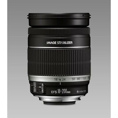 Canon EF-S 18-200mm f/3.5-5.6 IS Black - Camera Lens Canon EF-S 18-200mm f/3.5-5.6 IS Black - Camera Lens