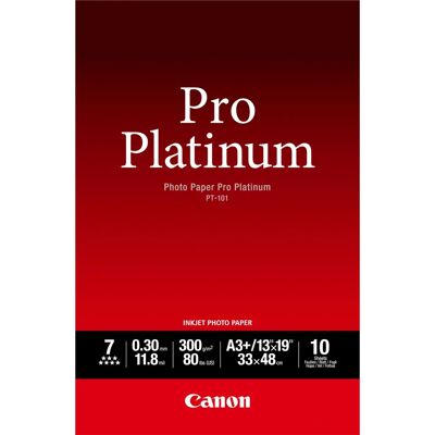 Carta fotografica Canon 2768B018 A3+ - Lucida di alta qualità - 10 fogli Carta fotografica Canon 2768B018 A3+ - Lucida di alta qualità - 10 fogli