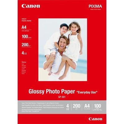 Canon GP-501 Fényes fotópapír A4 - 100 lap Canon GP-501 Fényes fotópapír A4 - 100 lap