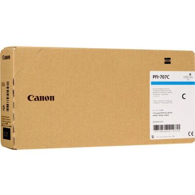 Canon PFI-707C Sininen alkuperäinen mustekasetti - Mustekasetti Canon PFI-707C Sininen alkuperäinen mustekasetti - Mustekasetti