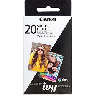 Canon ZINK White Photo Paper Pack 20 sheets - photo paper Canon ZINK White Photo Paper Pack 20 sheets - photo paper