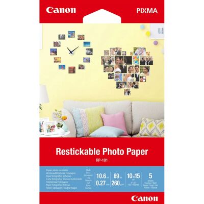 Adesivi fotografici bianchi 4x6 Canon RP-101 - Carta fotografica Adesivi fotografici bianchi 4x6 Canon RP-101 - Carta fotografica