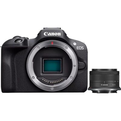 Canon EOS R100 - Bezlusterkowiec z matrycą 24,1 MP CMOS - Czarny Canon EOS R100 - Bezlusterkowiec z matrycą 24,1 MP CMOS - Czarny