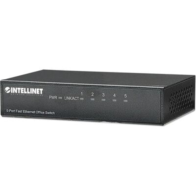Intellinet 5-portowy szybki przełącznik Ethernet Intellinet 5-portowy szybki przełącznik Ethernet