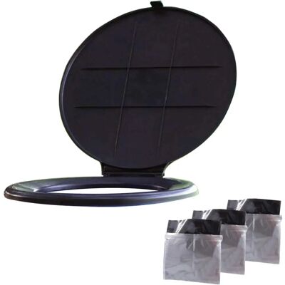 Camco Portable Toilet Seat - 41546 - Black - Compatible with 5-gallon buckets Camco Portable Toilet Seat - 41546 - Black - Compatible with 5-gallon buckets