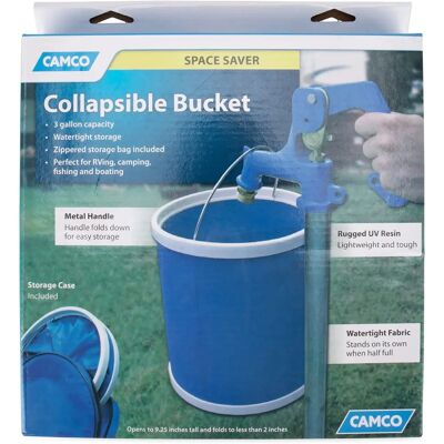 Seau Pliable Camco Bleu - 11,5 Litres - Seau Seau Pliable Camco Bleu - 11,5 Litres - Seau