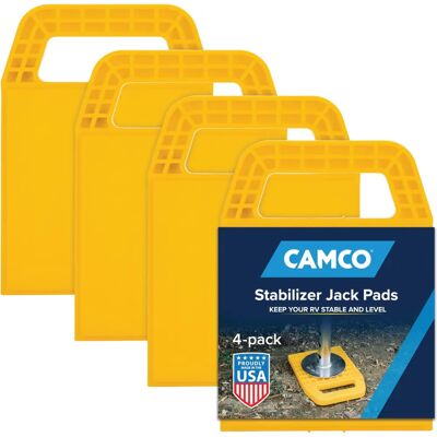 Camco Stabilizer Jack Pads - 4 Stück - Langlebige Unterstützung Camco Stabilizer Jack Pads - 4 Stück - Langlebige Unterstützung