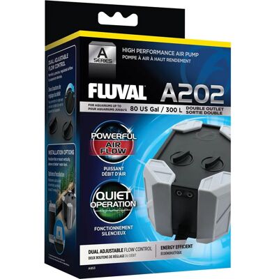 Bomba de Aire Acuario Fluval Serie A 202 - 300L - Silenciosa y Eficiente Bomba de Aire Acuario Fluval Serie A 202 - 300L - Silenciosa y Eficiente