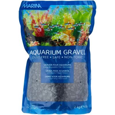 Marina Svart Dekorativ Grus - Akvariedekoration 2kg Marina Svart Dekorativ Grus - Akvariedekoration 2kg
