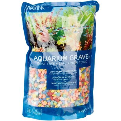 Marina Szivárvány Dekorációs Kő - Akvárium Kő 2kg Marina Szivárvány Dekorációs Kő - Akvárium Kő 2kg