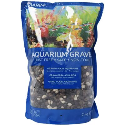 Marina - Dekoratív kavics 2kg - Szürke/Fekete - Kavics Marina - Dekoratív kavics 2kg - Szürke/Fekete - Kavics