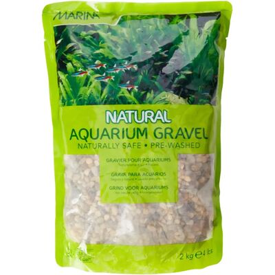 Marina Naturlig Grå Flod Dekorationskrossand - 2kg Akvarium Marina Naturlig Grå Flod Dekorationskrossand - 2kg Akvarium