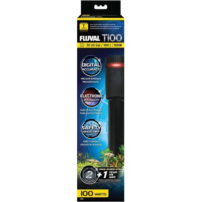 Fluval T Akváriumfűtő - Elektronikus, Elmerülő, 50-300L Fluval T Akváriumfűtő - Elektronikus, Elmerülő, 50-300L