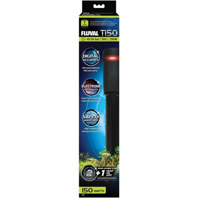 Fluval T150 Aquarium Heater - Electronic Submersible 50-300L Fluval T150 Aquarium Heater - Electronic Submersible 50-300L