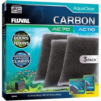 Fluval Actieve Kool Aquaclear Filter - 3 Stuks Fluval Actieve Kool Aquaclear Filter - 3 Stuks