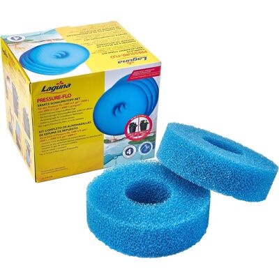 Espuma de repuesto Laguna Pressure Flo 6000 - Pack de 4 de 19cm Espuma de repuesto Laguna Pressure Flo 6000 - Pack de 4 de 19cm