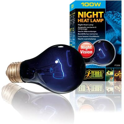 Exo Terra PT2058 Lampe de Chaleur Nocturne pour Reptiles - Reptile Heat Lamp Exo Terra PT2058 Lampe de Chaleur Nocturne pour Reptiles - Reptile Heat Lamp