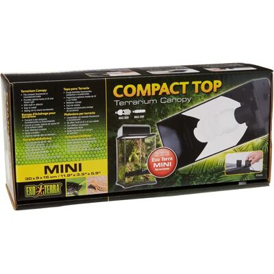 Exo Terra Kompakt Top Abdeckung - 30cm Terrarienhaube - Schwarz Exo Terra Kompakt Top Abdeckung - 30cm Terrarienhaube - Schwarz
