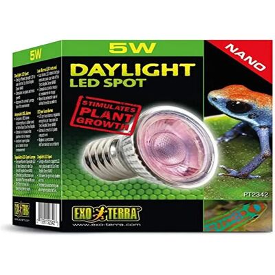 Exo Terra Exo Terra Nano Daylight LED Spot 5W - Terrariebelysning Exo Terra Exo Terra Nano Daylight LED Spot 5W - Terrariebelysning