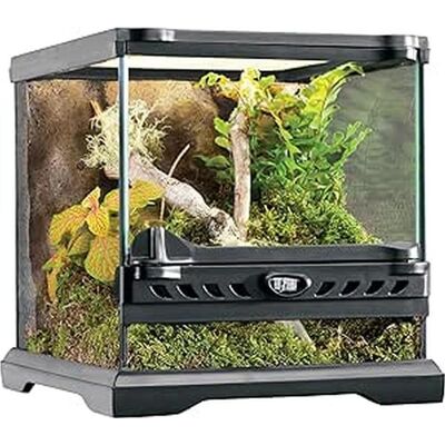 Exo Terra Nano Terrario - Negro, 20x20x20cm Exo Terra Nano Terrario - Negro, 20x20x20cm