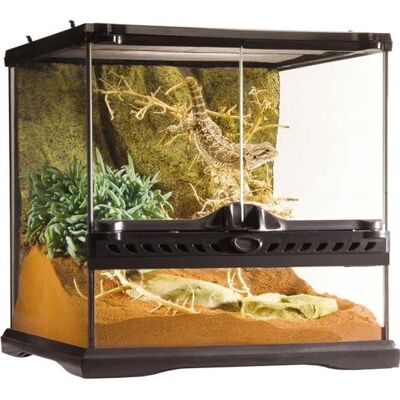 Terrarium en Verre Noir Exo Terra 30x30x30cm Terrarium en Verre Noir Exo Terra 30x30x30cm