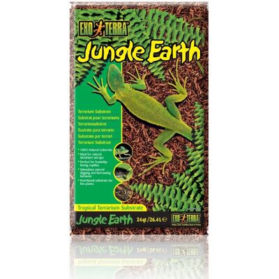 Exo Terra Jungle Earth - Naturligt furu bark substrat för reptiler Exo Terra Jungle Earth - Naturligt furu bark substrat för reptiler