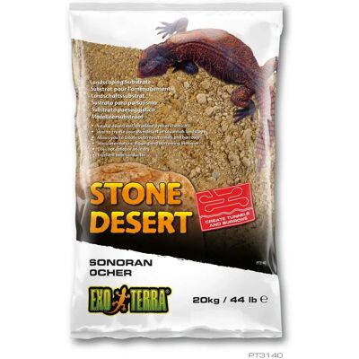Exo Terra Sonoran Ocher Steenwoestijn Landschap 20Kg - Reptiel Substraat Exo Terra Sonoran Ocher Steenwoestijn Landschap 20Kg - Reptiel Substraat