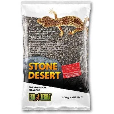 Exo Terra Black Stone Desert Substrate - Bahariya - Desert 10kg Exo Terra Black Stone Desert Substrate - Bahariya - Desert 10kg
