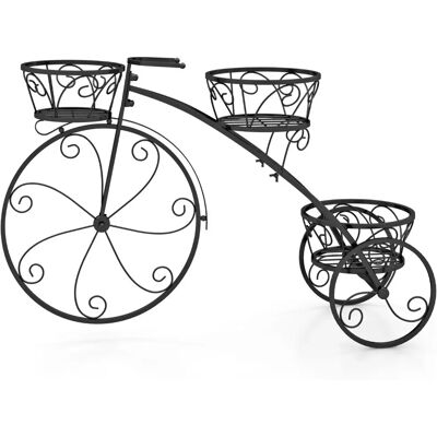 Costway - Tricycle 3-Tier - Noir - Support pour plantes - Publicité Costway - Tricycle 3-Tier - Noir - Support pour plantes - Publicité