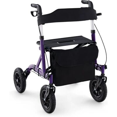 Girello Pieghevole Tutto Terreno Costway - Supporta 160kg Girello Pieghevole Tutto Terreno Costway - Supporta 160kg