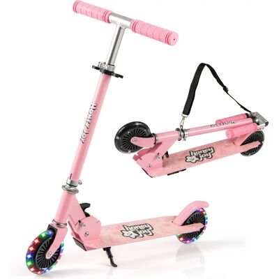 Costway - Trottinette pliable enfant - Roues LED - Guidon 3 hauteurs - Publicité Costway - Trottinette pliable enfant - Roues LED - Guidon 3 hauteurs - Publicité