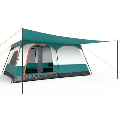 Tenda familiare Costway - 2 stanze, verde, grande baldacchino Tenda familiare Costway - 2 stanze, verde, grande baldacchino