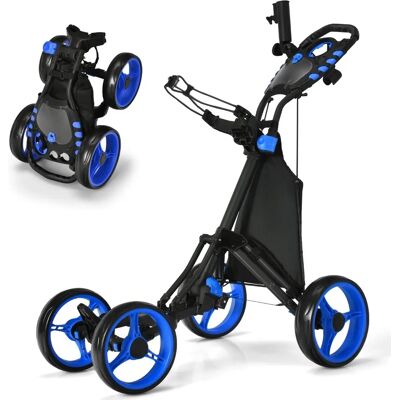 Costway Carrello da Golf in Alluminio - Manico Regolabile - Pieghevole - Impermeabile - Per Tutti i Terreni Costway Carrello da Golf in Alluminio - Manico Regolabile - Pieghevole - Impermeabile - Per Tutti i Terreni