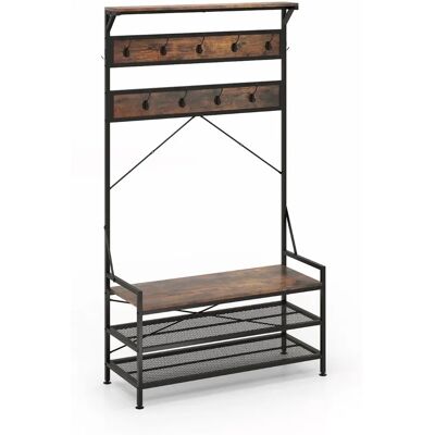 Costway Attaccapanni - Armadio 4-in-1 con Spazio per Scarpe Costway Attaccapanni - Armadio 4-in-1 con Spazio per Scarpe