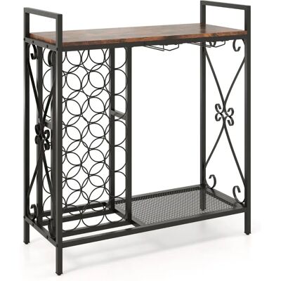Costway - Wine Rack 21B - Piano in Legno - Wine Rack Costway - Wine Rack 21B - Piano in Legno - Wine Rack