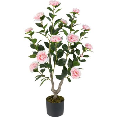 Costway Sztuczna Roślina 90cm Kameli Różowa - Roślina Sztuczna Costway Sztuczna Roślina 90cm Kameli Różowa - Roślina Sztuczna
