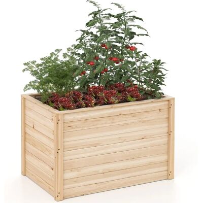 Costway Letto da Giardino in Legno 100x64x65,5cm - Naturale Costway Letto da Giardino in Legno 100x64x65,5cm - Naturale