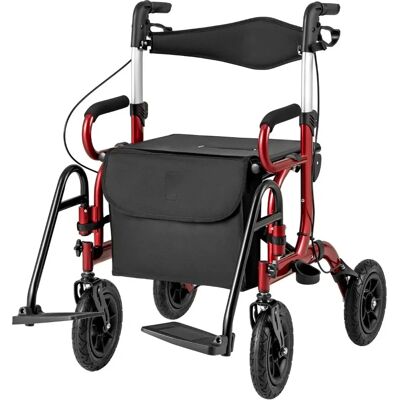 Costway Combo de Déambulateur et Fauteuil - Réglable, 2-en-1, Tout-Terrain - Publicité Costway Combo de Déambulateur et Fauteuil - Réglable, 2-en-1, Tout-Terrain - Publicité