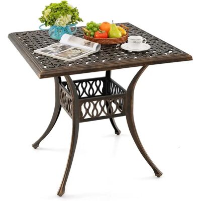 Costway - 2-Sitzer-Verandabank - gietijzeren rugleuning - 128 cm breed - Tuinbank Costway - 2-Sitzer-Verandabank - gietijzeren rugleuning - 128 cm breed - Tuinbank