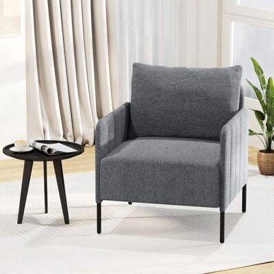 Costway - Sedia Chenille D'Accent - 75 cm di profondità - Armchair Costway - Sedia Chenille D'Accent - 75 cm di profondità - Armchair