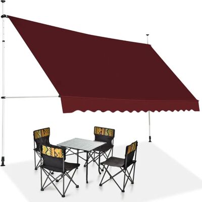 Rozkładana pergola Costway - Regulowana 200-300cm - Czerwona - Ochrona UV Rozkładana pergola Costway - Regulowana 200-300cm - Czerwona - Ochrona UV