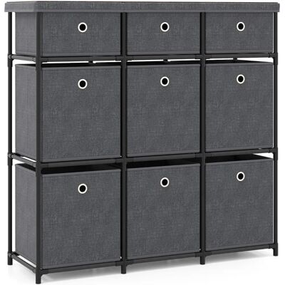 Costway - 9-Drawer Dresser - Metal Frame - Commode - Publicité Costway - 9-Drawer Dresser - Metal Frame - Commode - Publicité