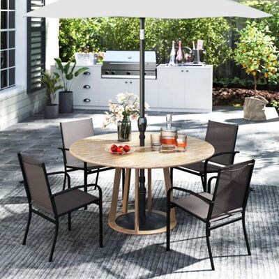 Costway NP12645GR-4 Outdoor Chair Lounge - Arredo da esterno Costway NP12645GR-4 Outdoor Chair Lounge - Arredo da esterno