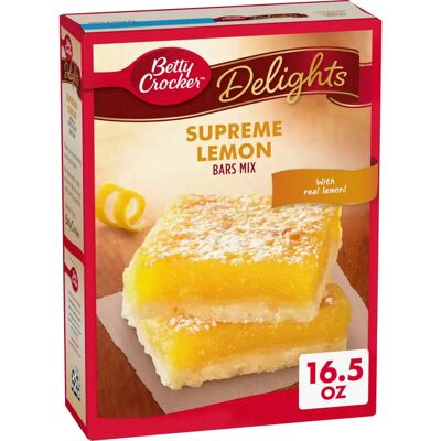 Mélange pour Barres au Citron Betty Crocker Delights Supreme - Type de Dessert - Publicité Mélange pour Barres au Citron Betty Crocker Delights Supreme - Type de Dessert - Publicité