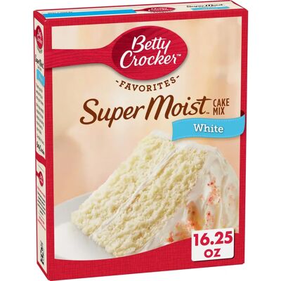 Mélange à Gâteau Blanc Betty Crocker - Blanc, 16,25 Oz, Facile & Rapide - Publicité Mélange à Gâteau Blanc Betty Crocker - Blanc, 16,25 Oz, Facile & Rapide - Publicité
