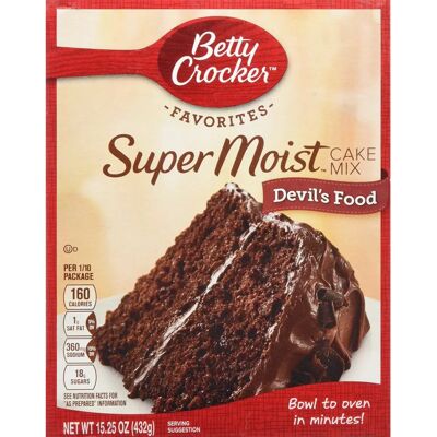Betty Crocker Super Moist Devil's Food Cake Mix - Cake Mix Betty Crocker Super Moist Devil's Food Cake Mix - Cake Mix