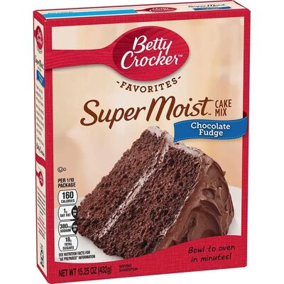 Mélange à Gâteau Moelleux et Fudge au Chocolat Betty Crocker - Mélange à Gâteau - Publicité Mélange à Gâteau Moelleux et Fudge au Chocolat Betty Crocker - Mélange à Gâteau - Publicité